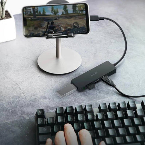 Aukey ultra slim USB-C to USB-A data hub