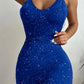 Glitter butterfly bodycon dress