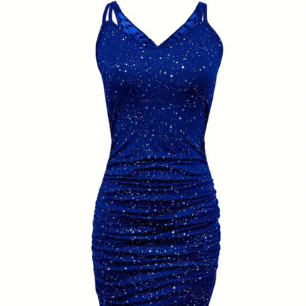 Glitter butterfly bodycon dress