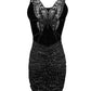 Glitter butterfly bodycon dress