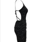 Glitter butterfly bodycon dress