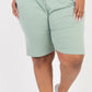 Plus Size French Terry Bermuda Shorts