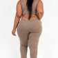 Plus Size French Terry Cropped Tank Top & Joggers Set