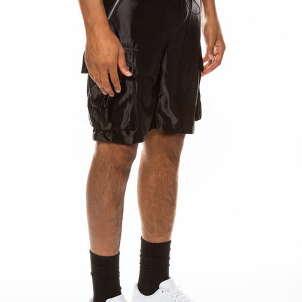 Satin Street Cargo Shorts