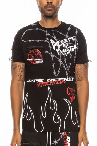 Graphic Print Hype Electric Tee