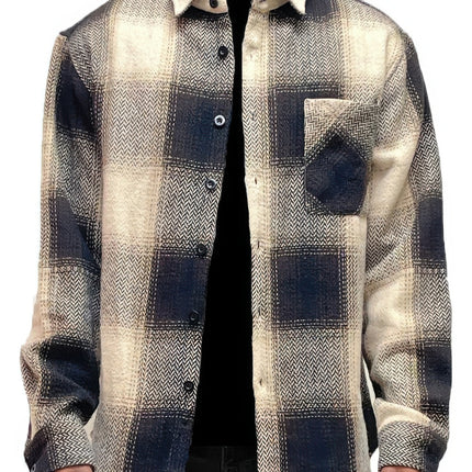 Mens Flannel Shirt Jacket Shacket