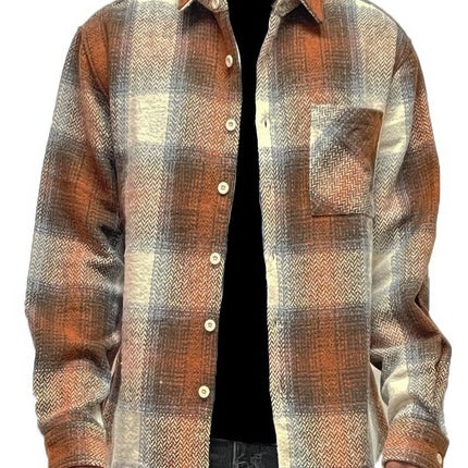 Mens Flannel Shirt Jacket Shacket