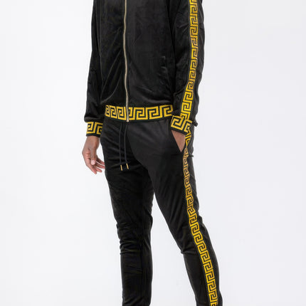 Track Set Velour Status Print Suit