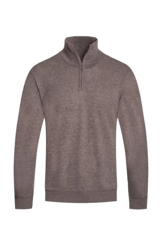 Mens Knit Quarter Zip Sweater