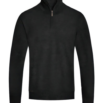 Mens Knit Quarter Zip Sweater