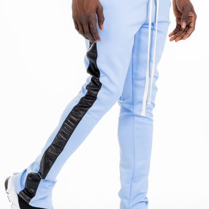 Leather Tape Track Pants