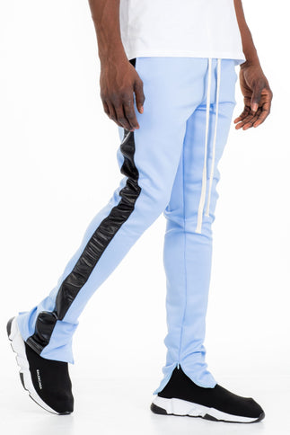 Leather Tape Track Pants