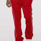 Mens Side Pipe Stacked Flare Pants