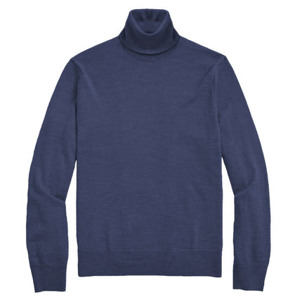 Mens Solid Turtleneck Sweater