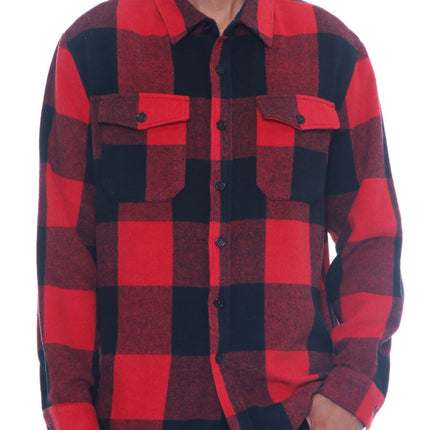 Mens Checkered Soft Flannel Shacket