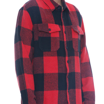 Mens Checkered Soft Flannel Shacket