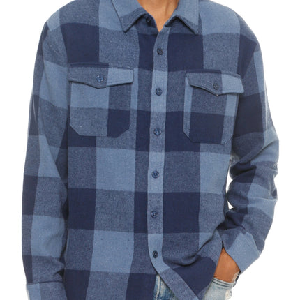 Mens Checkered Soft Flannel Shacket