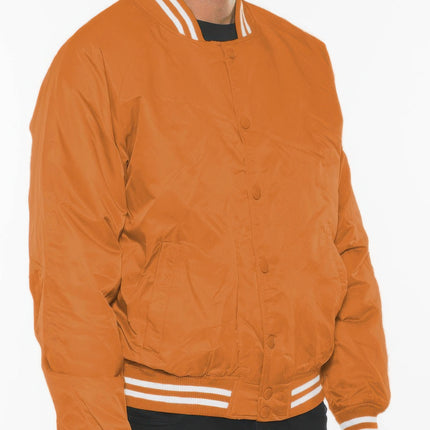 Mens Polyester Windbreaker Winter Bomber Jacket