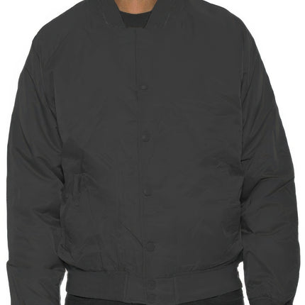 Mens Polyester Windbreaker Winter Bomber Jacket