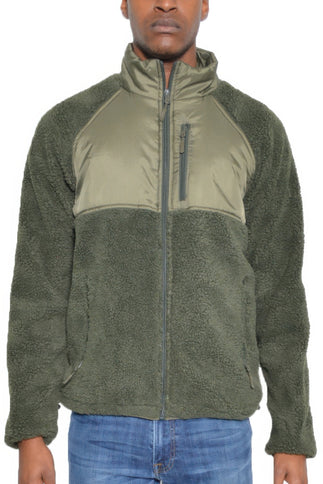 Full Zip Sherpa Fleece Jacket