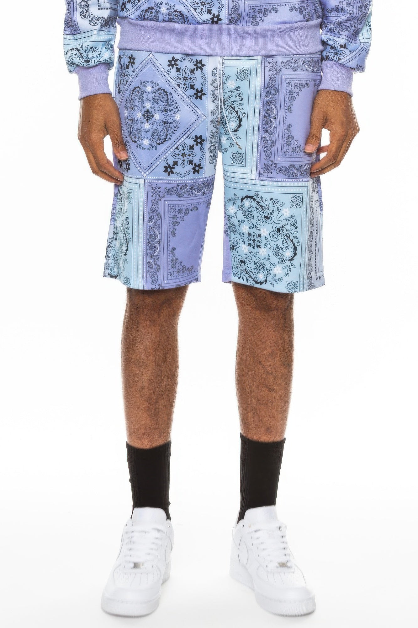 Mens Paisley Bandana Print Shorts