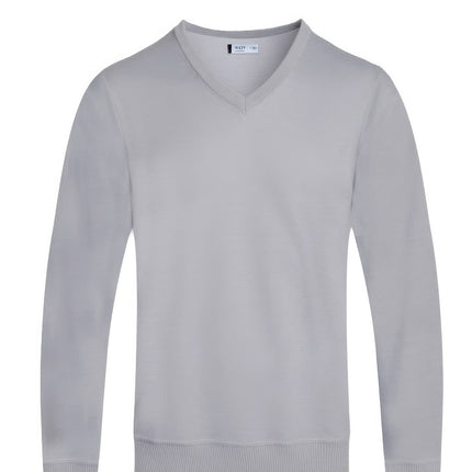 Solid V-neck Sweater