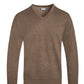 Solid V-neck Sweater