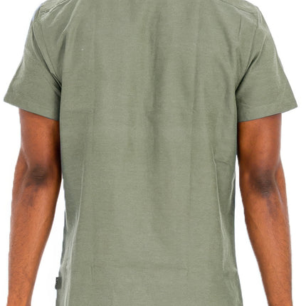 Men's Casual Short Sleeve Solid Shirt