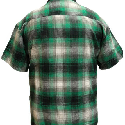 Mens Plaid Short Sleeve Flannel