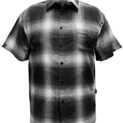 Mens Plaid Short Sleeve Flannel