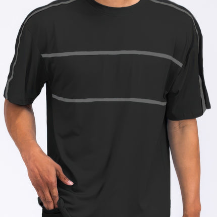 Round Neck Tape Stripe Tshirt