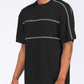 Round Neck Tape Stripe Tshirt