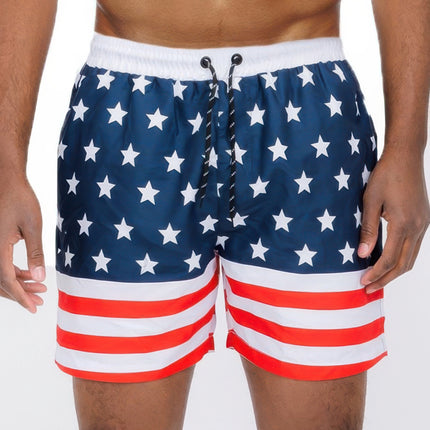 Team Usa Flag Swim Trunks