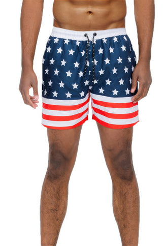 Team Usa Flag Swim Trunks