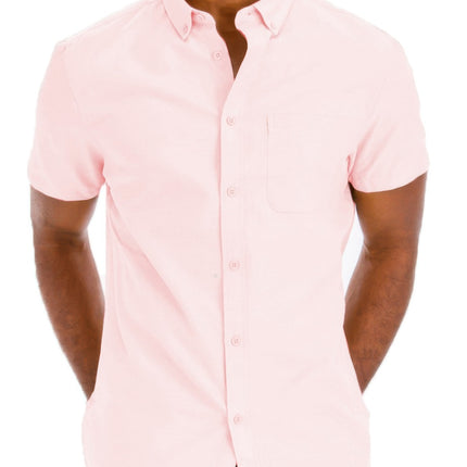 Men's Casual Short Sleeve Solid Shirts