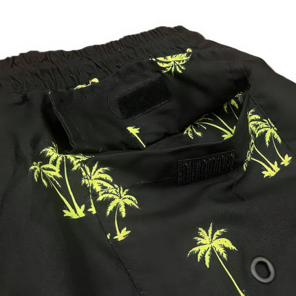 Palm Tree Print Swim Trunks