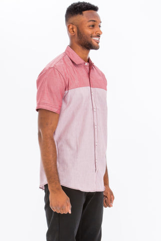 2 Tone Short Sleeves Shirt