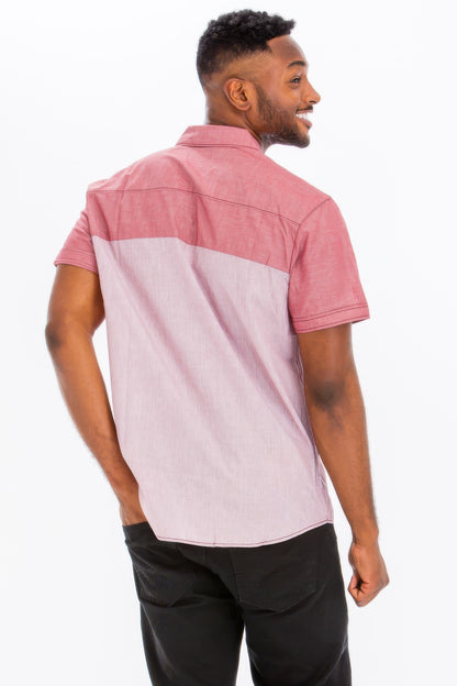 2 Tone Short Sleeves Shirt