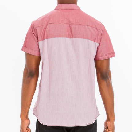 2 Tone Short Sleeves Shirt