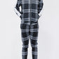 Plaid Checkered Full Zip Track Pants