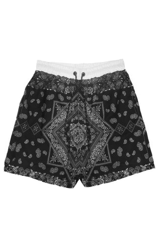 Paisley Bandana Print Swimming Trunks