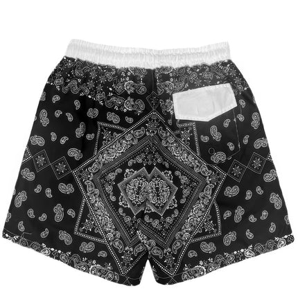 Paisley Bandana Print Swimming Trunks