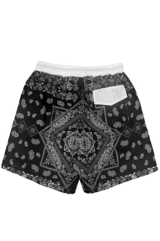 Paisley Bandana Print Swimming Trunks