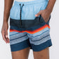 Blue Stripes Swim Trunks