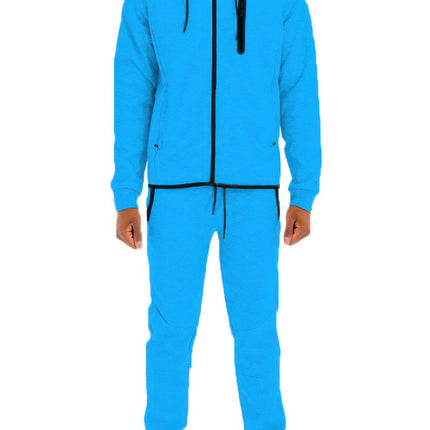 Mens Full Zip Sweat Pant Sweat Set