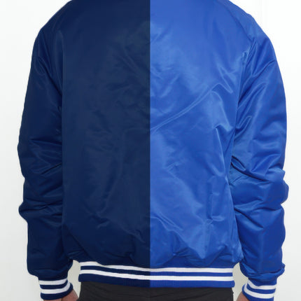 Color Block Two Tone Varsity Jacket