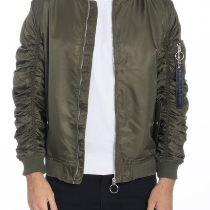 Men's Casual Ma-1 Flight Lined Bomber Jacket