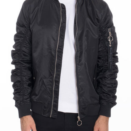 Men's Casual Ma-1 Flight Lined Bomber Jacket