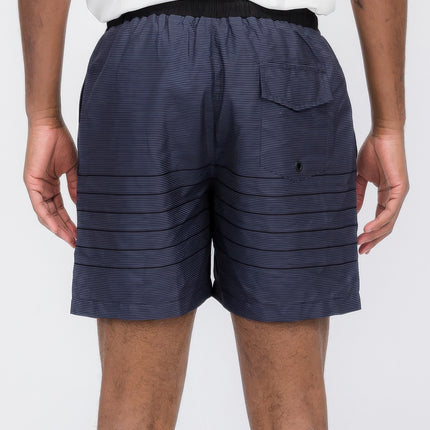 Blue Stripes Swim Trunks