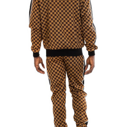 Rich Checkered Track Pants